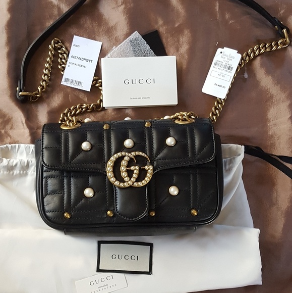 Gucci GG Marmont Small Pearly Shoulder Bag - Picture 7 of 7